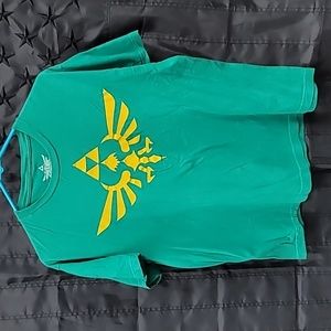Nintendo Legends Of Zelda T Shirt Boys Large Green Short Sleeve